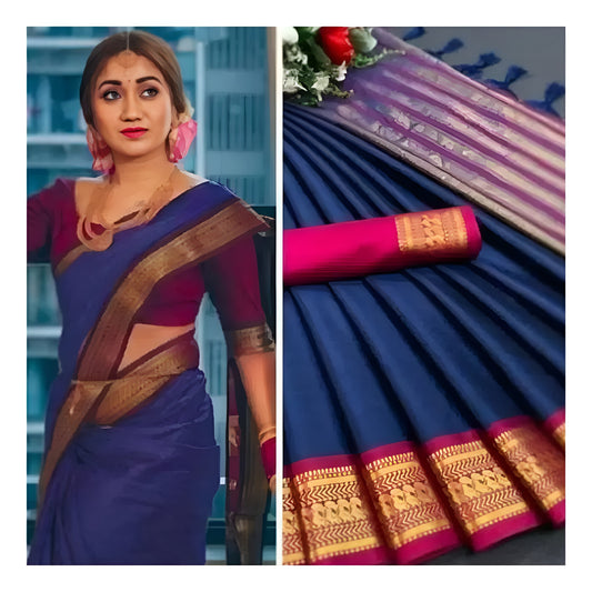 Cotton Silk Sarees ✨(DB-S-001)