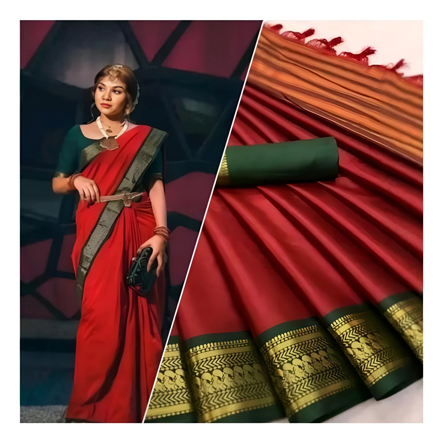 Cotton Silk Sarees ✨(DB-S-001)