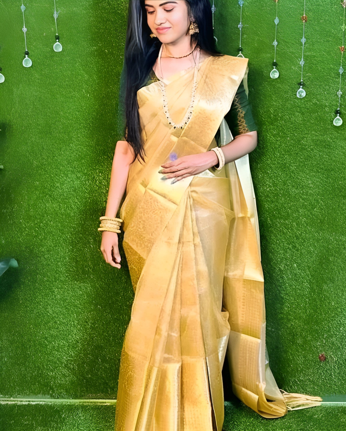 Gold Tissue Silk Saree (DB-S-005)