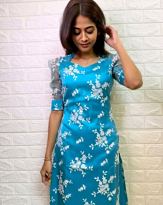 Organza kurti