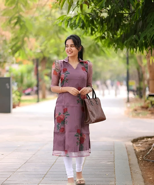 Organza kurti