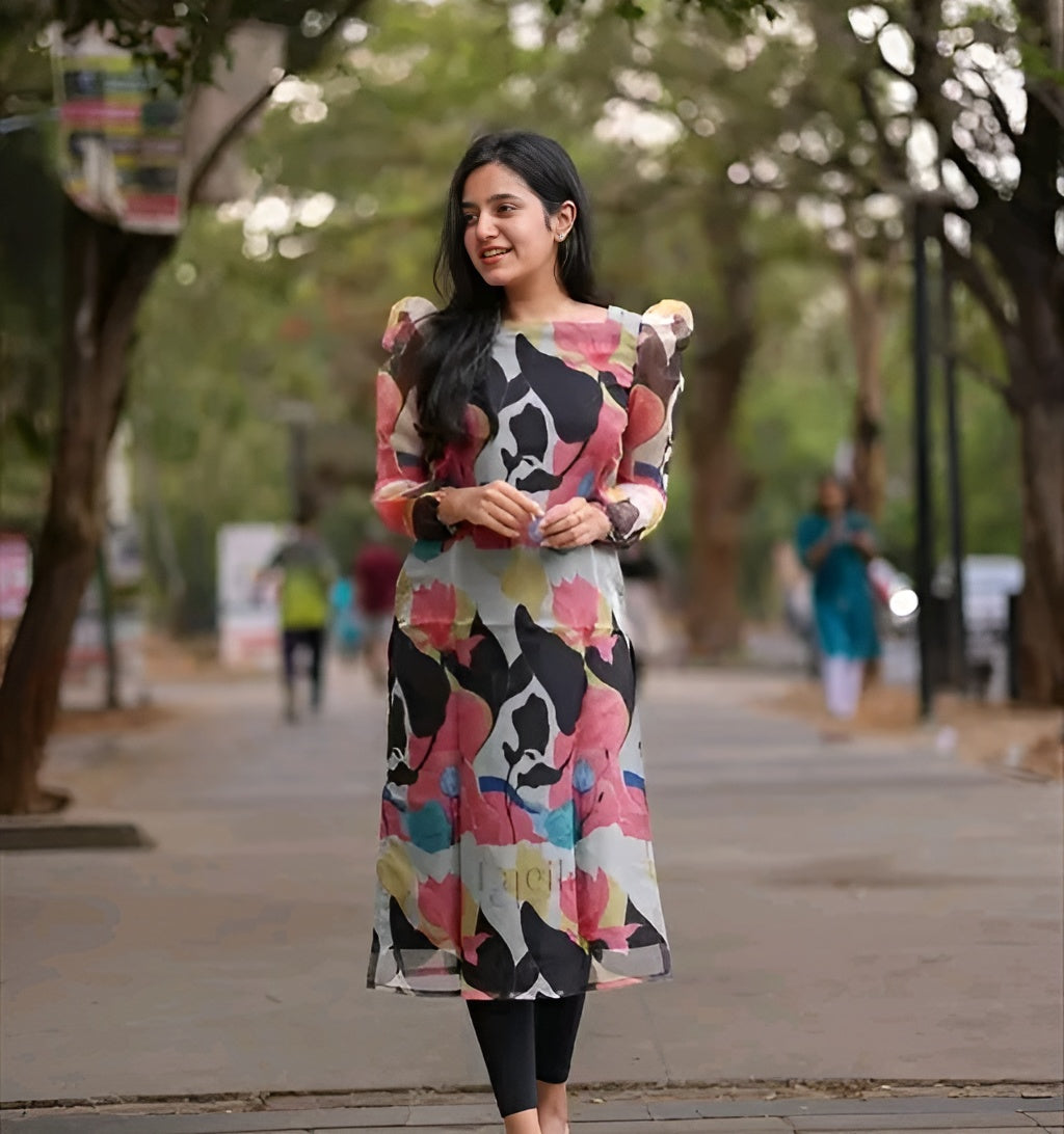 Organza kurti