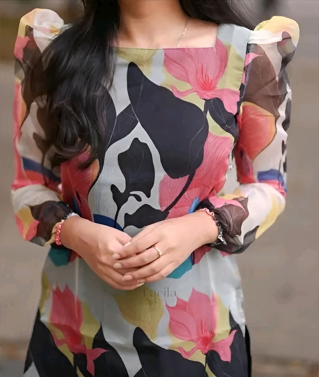 Organza kurti