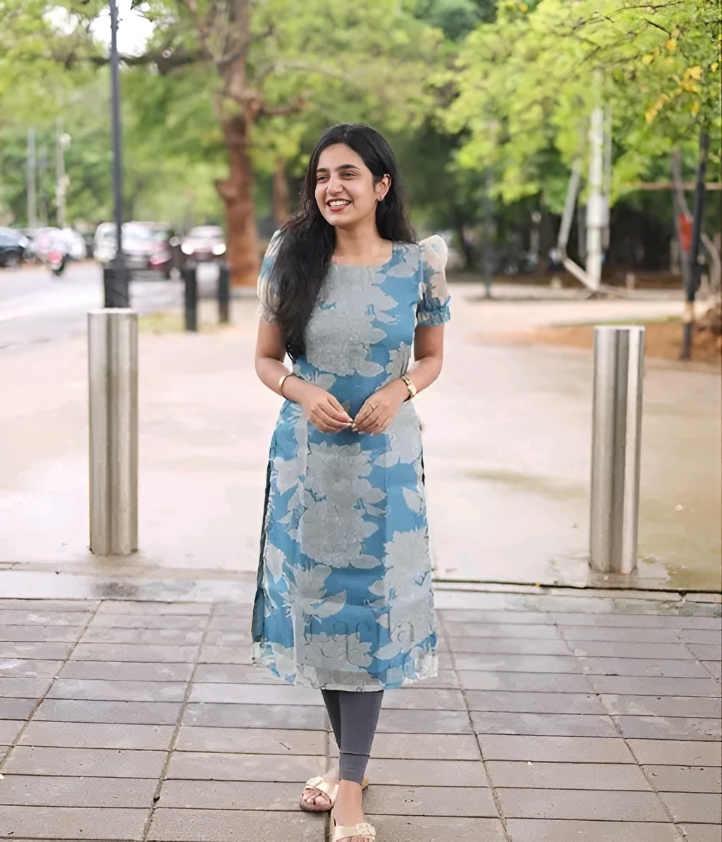 Organza kurti