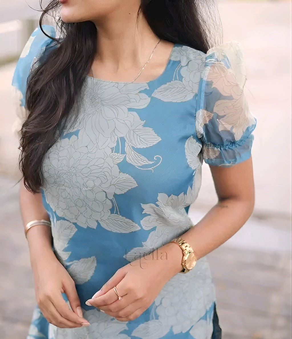 Organza kurti