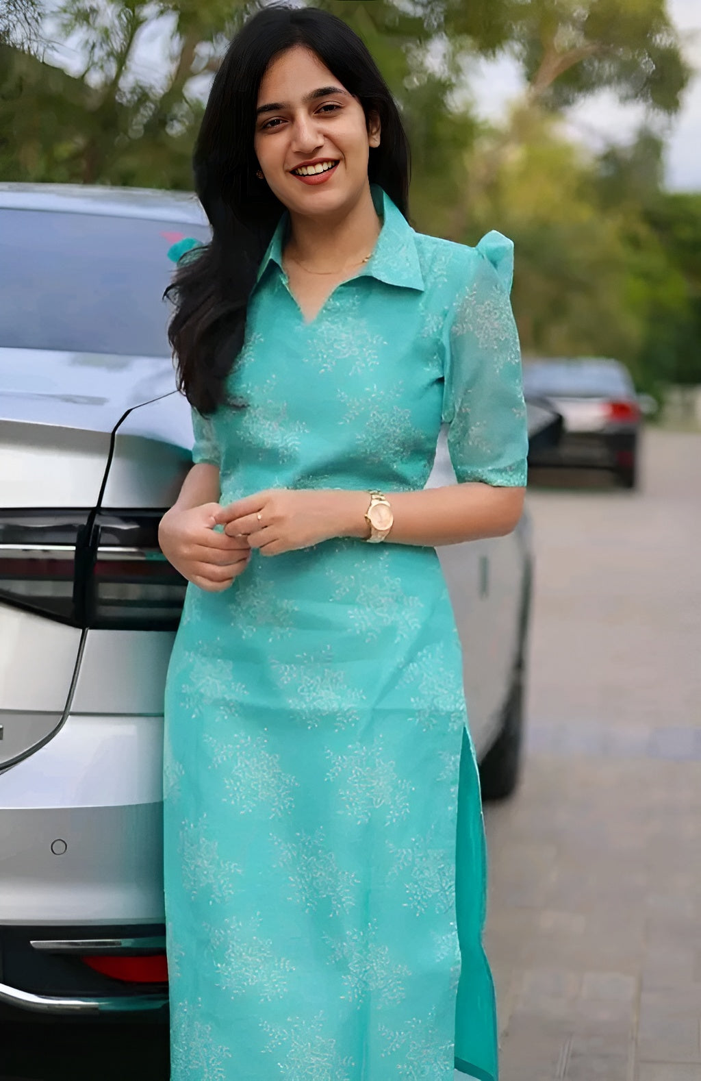 Organza kurti