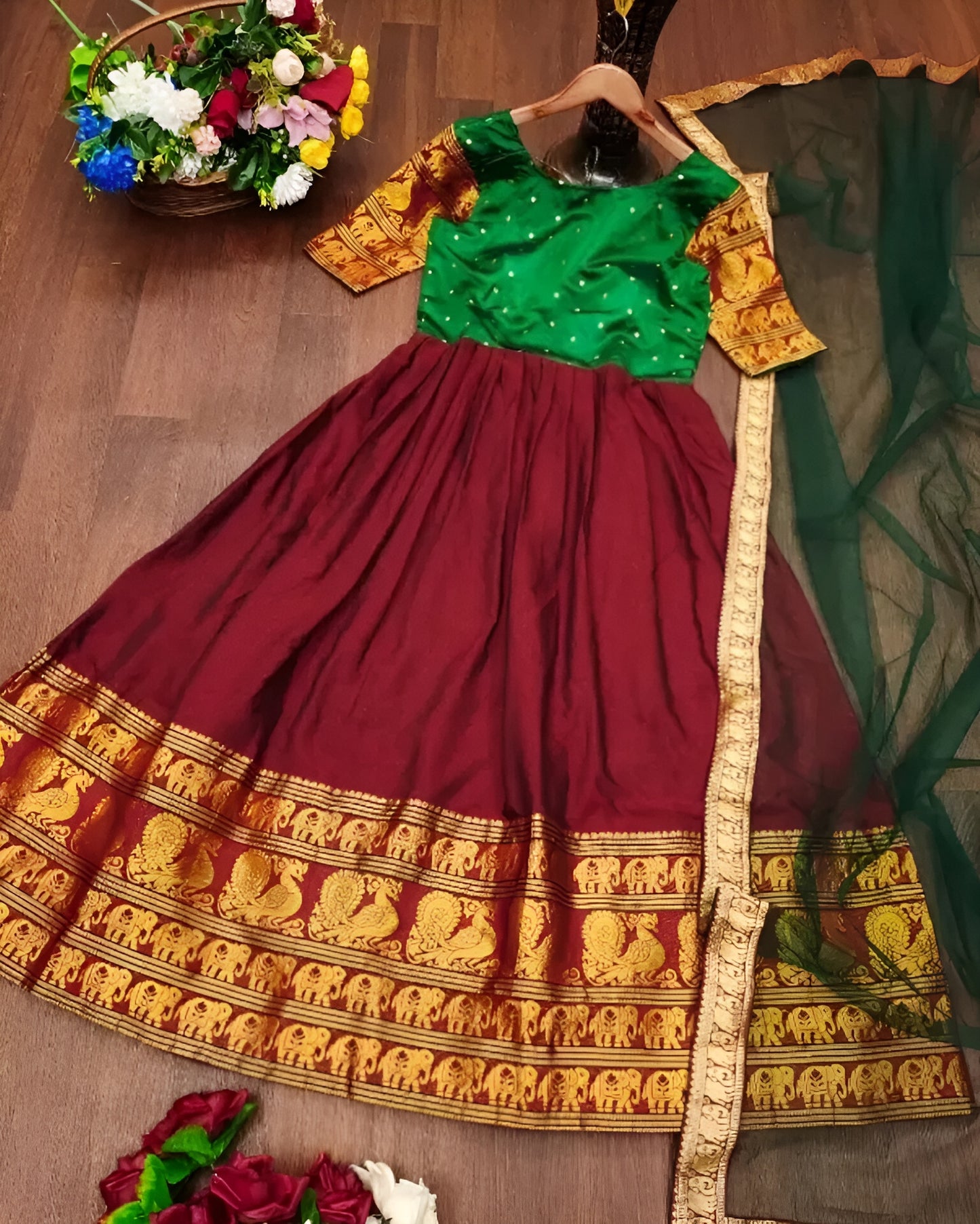 Anarkali Gown With Duppatta❤️💜💙💚