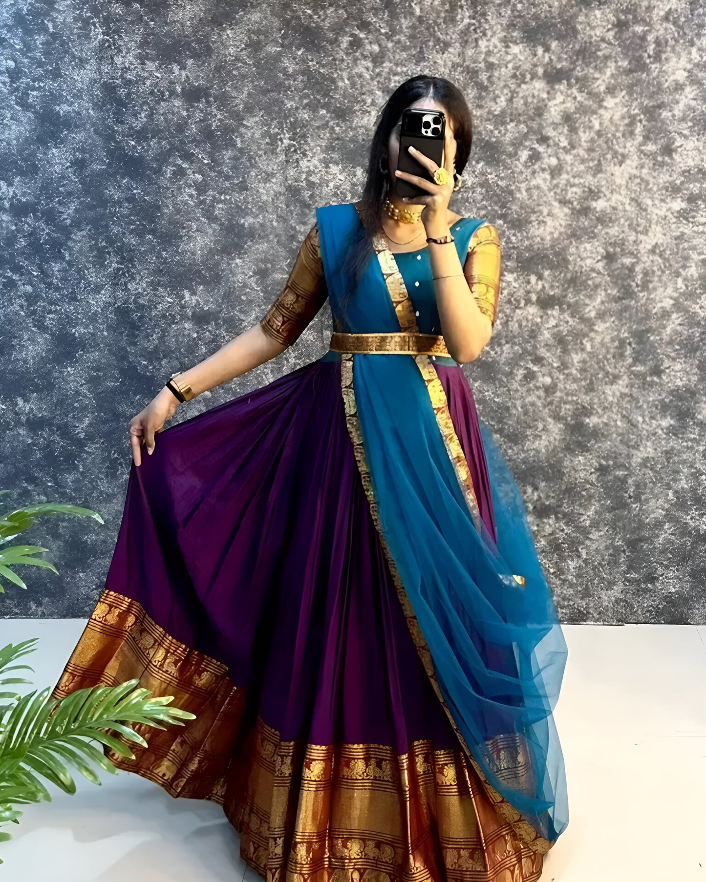 Anarkali Gown With Duppatta❤️💜💙💚