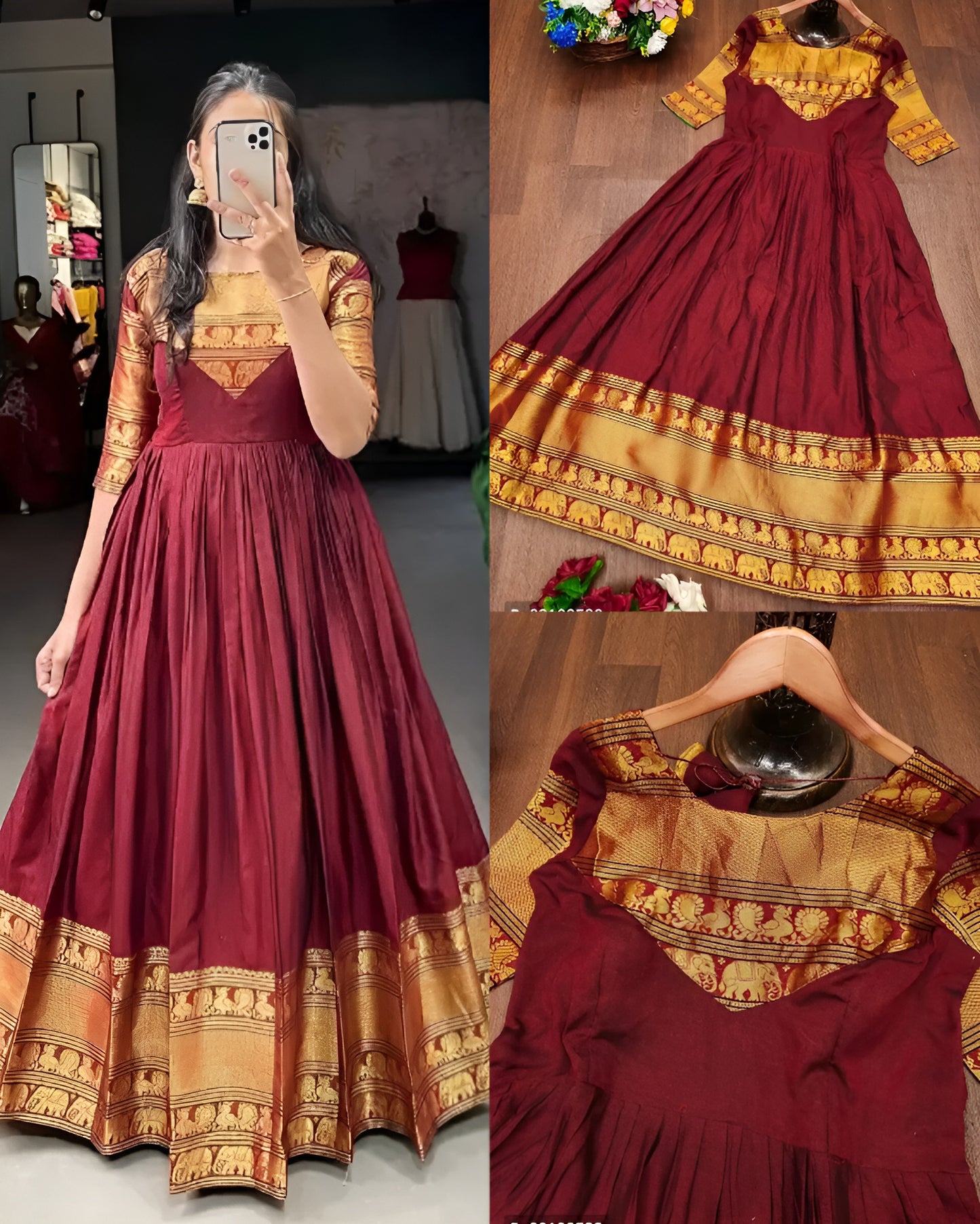 Festive Anarkali Gown 💛