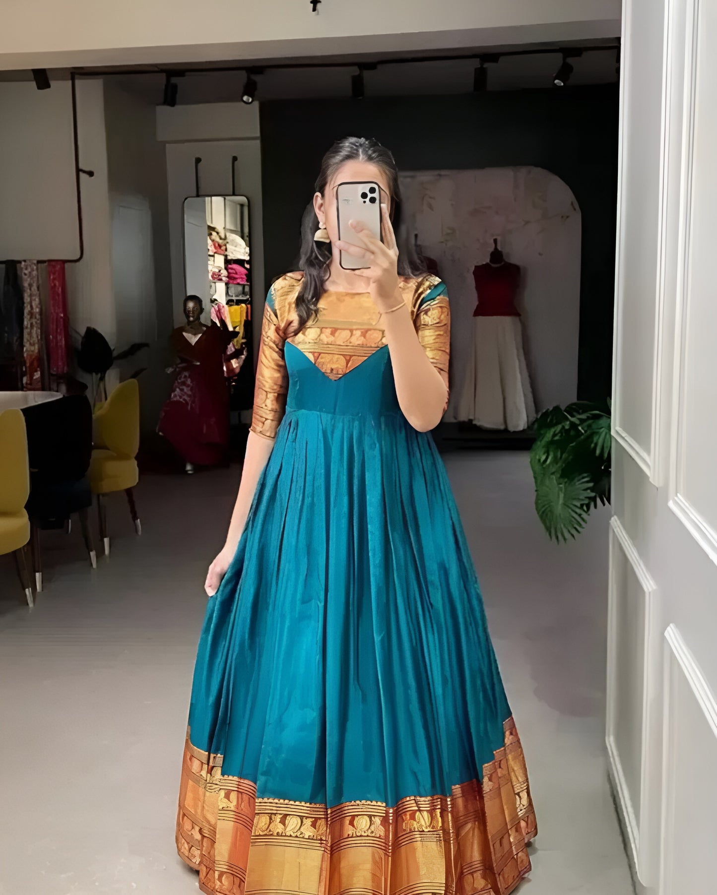 Festive Anarkali Gown 💛