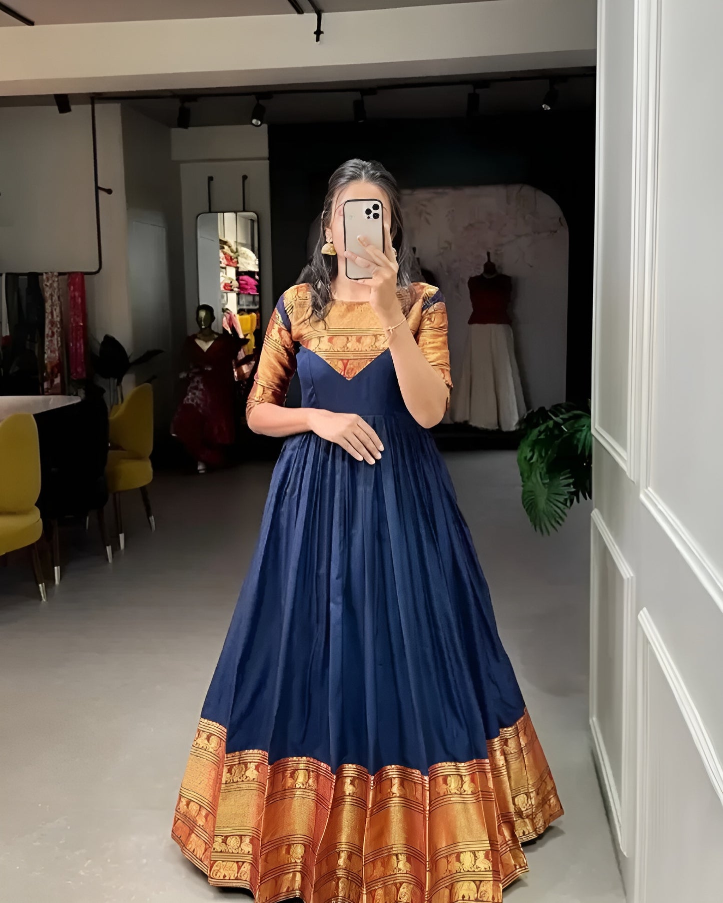 Festive Anarkali Gown 💛