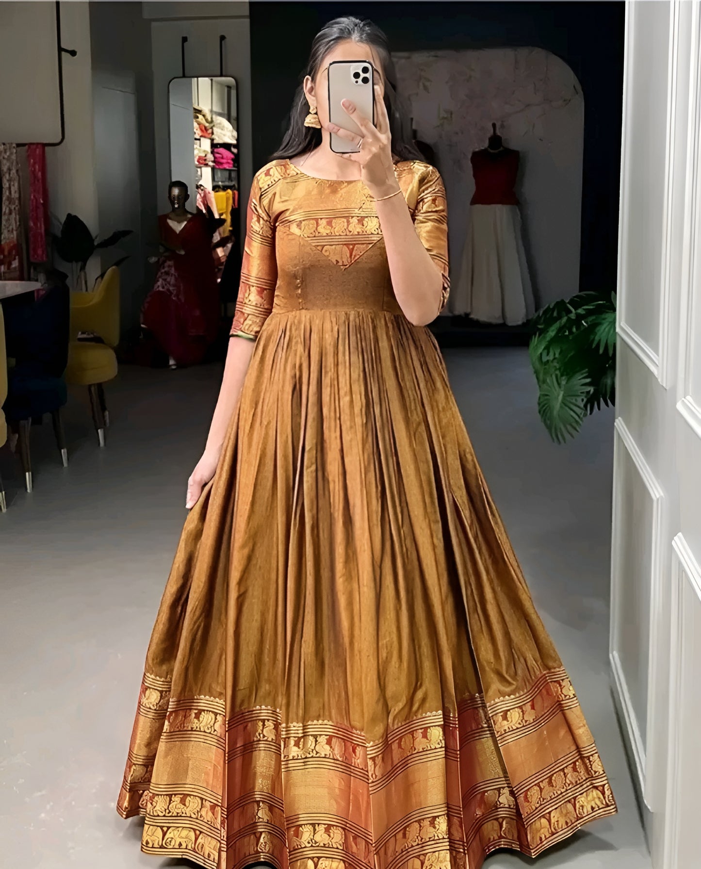 Festive Anarkali Gown 💛