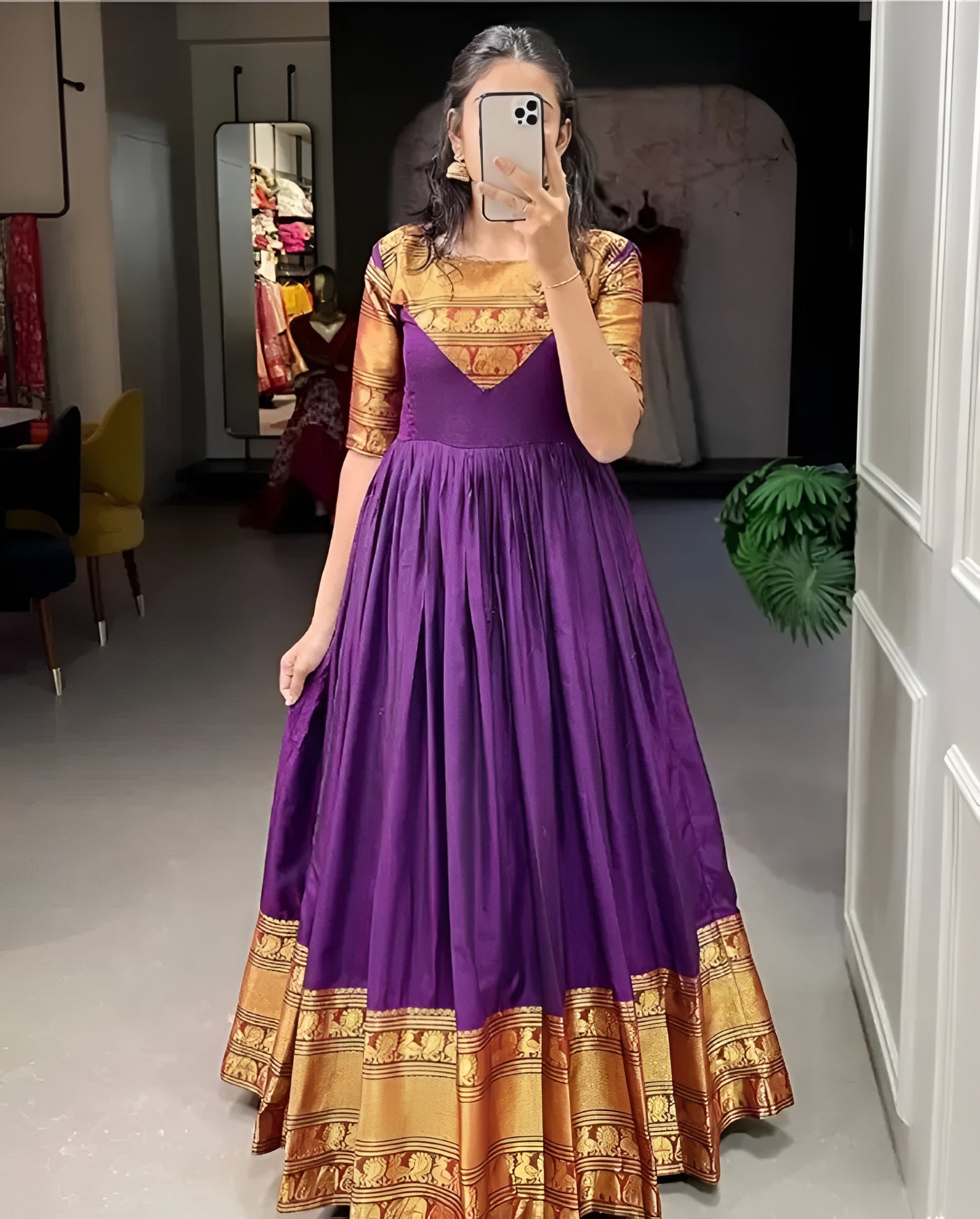 Festive Anarkali Gown 💛