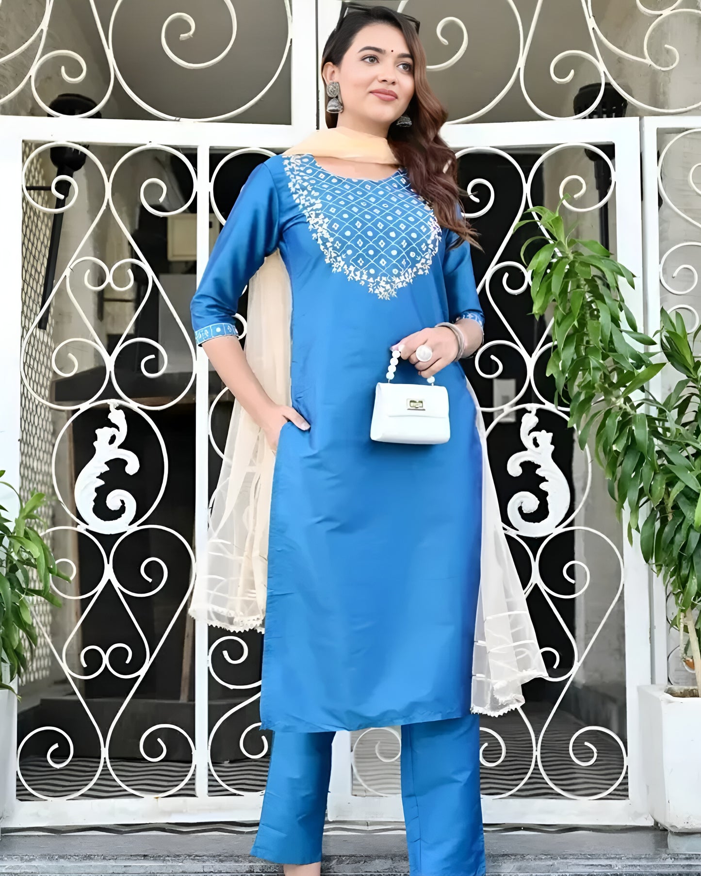 Silk Kurta Set 💙