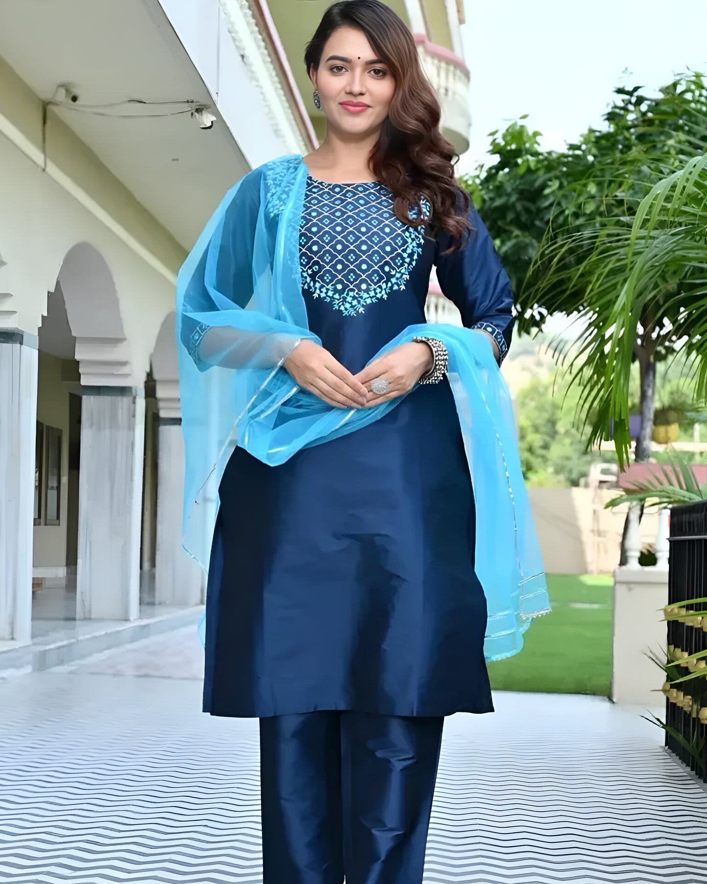 Silk Kurta Set 💙