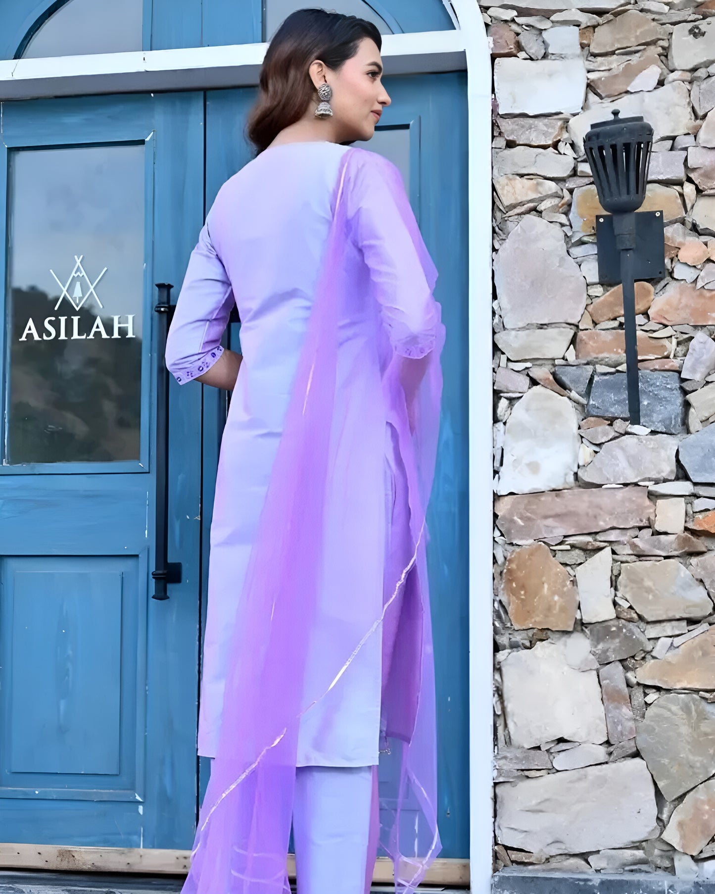 Lavender Silk Kurta Set 💜