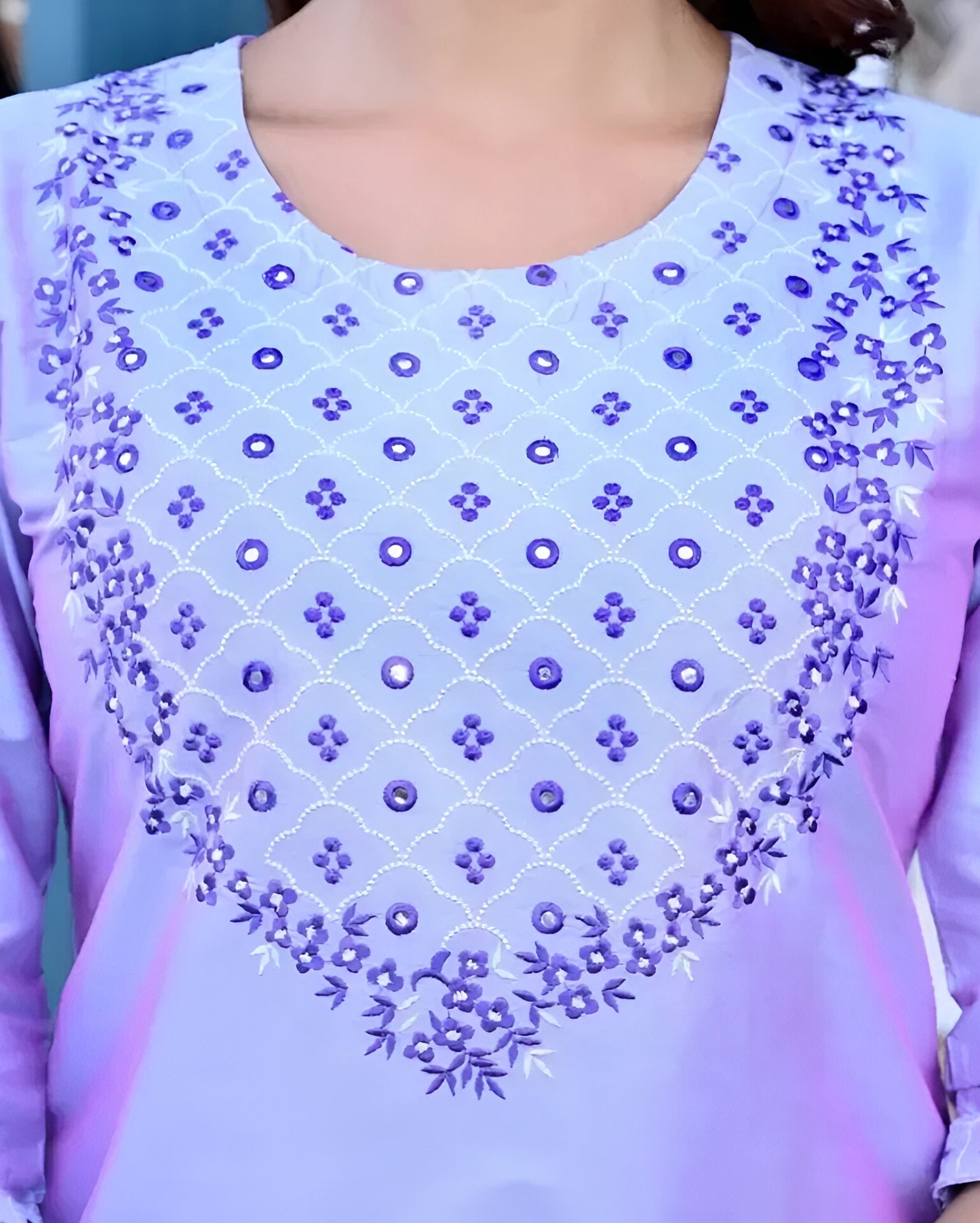 Lavender Silk Kurta Set 💜