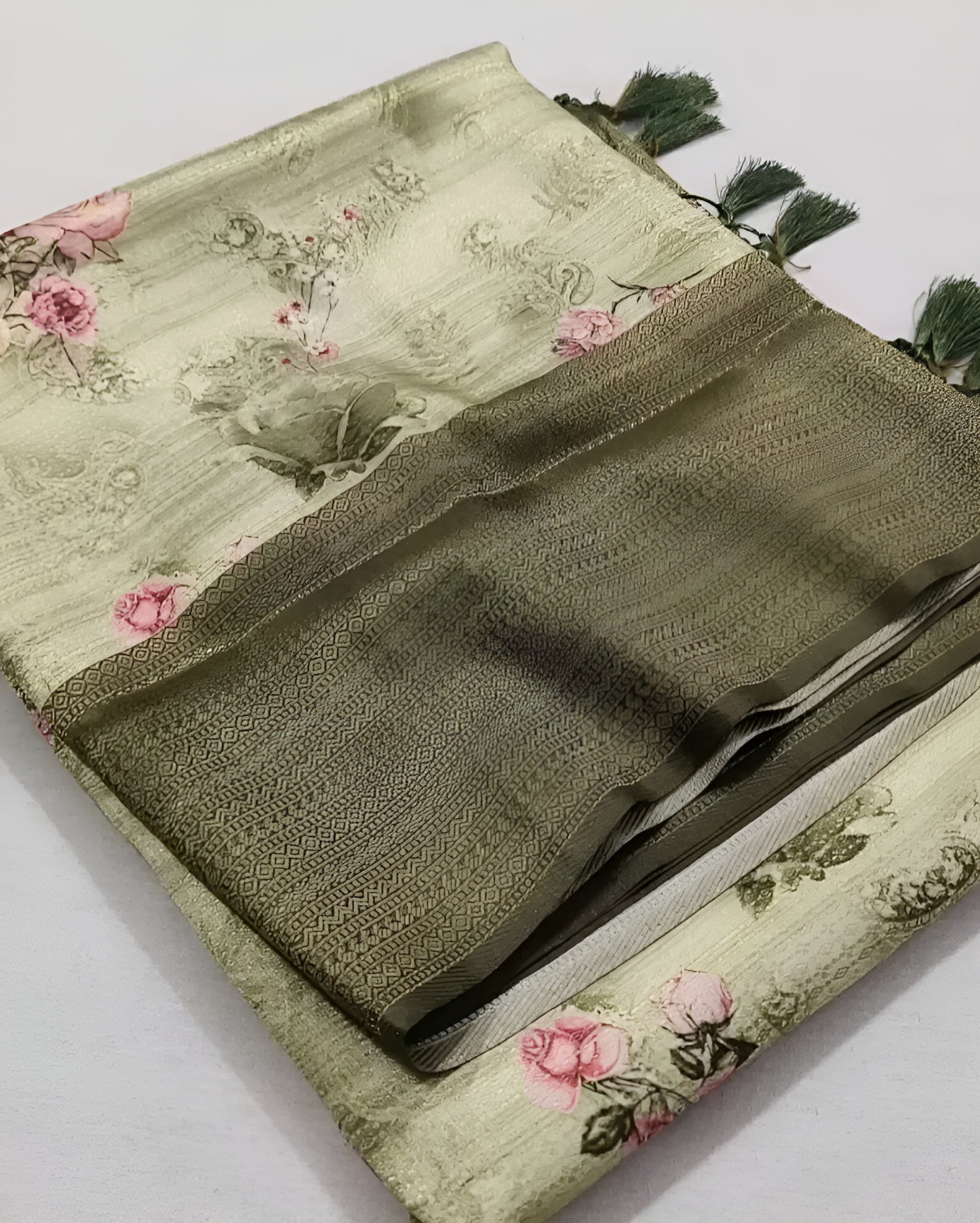 Art Silk Woven Digital Printed Saree (DB-S-009)