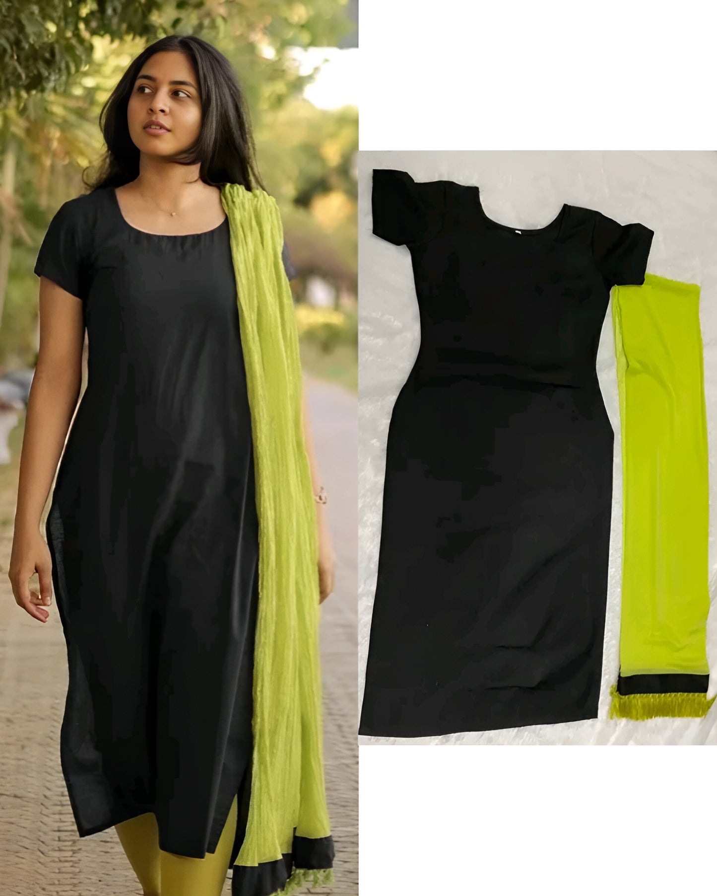 Trisha Inspired Kurti With Duppatta