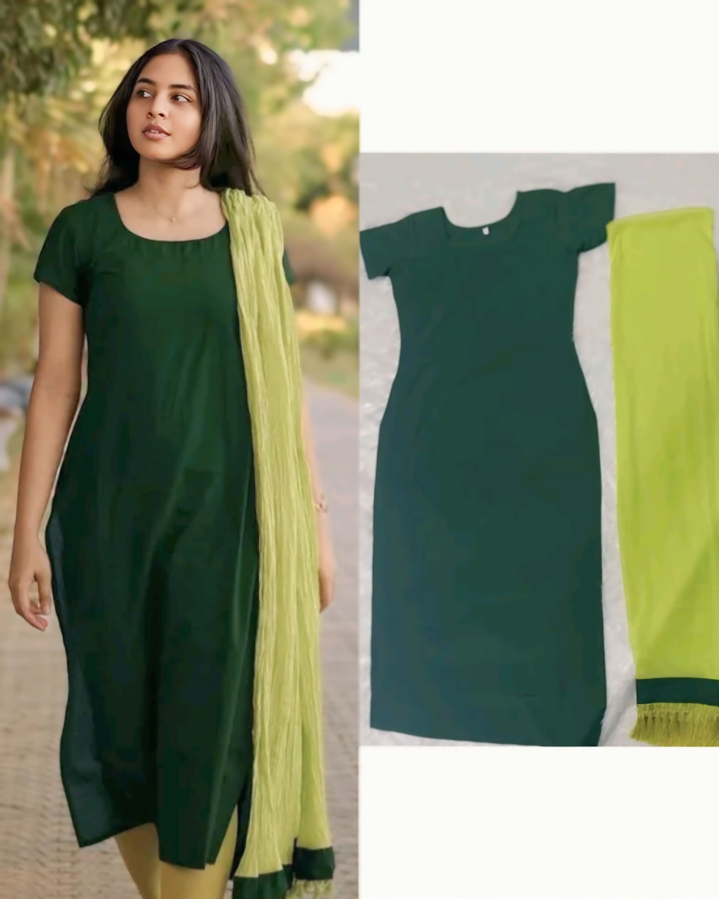 Trisha Inspired Kurti With Duppatta