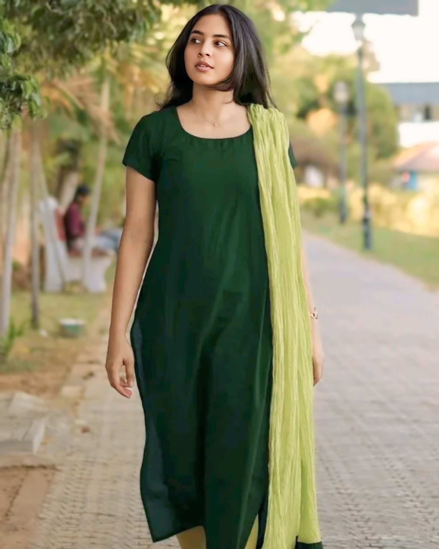 Trisha Inspired Kurti With Duppatta