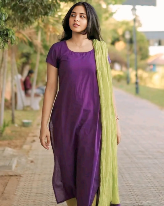 Trisha Inspired Kurti With Duppatta