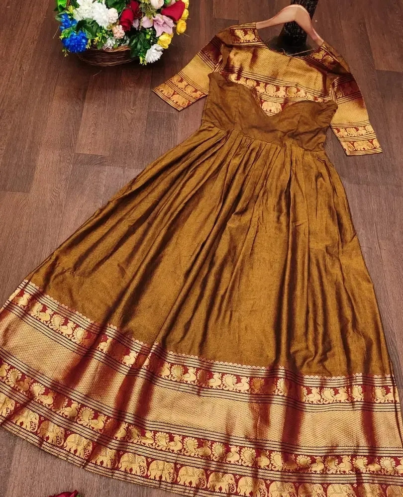 Festive Anarkali Gown 💛