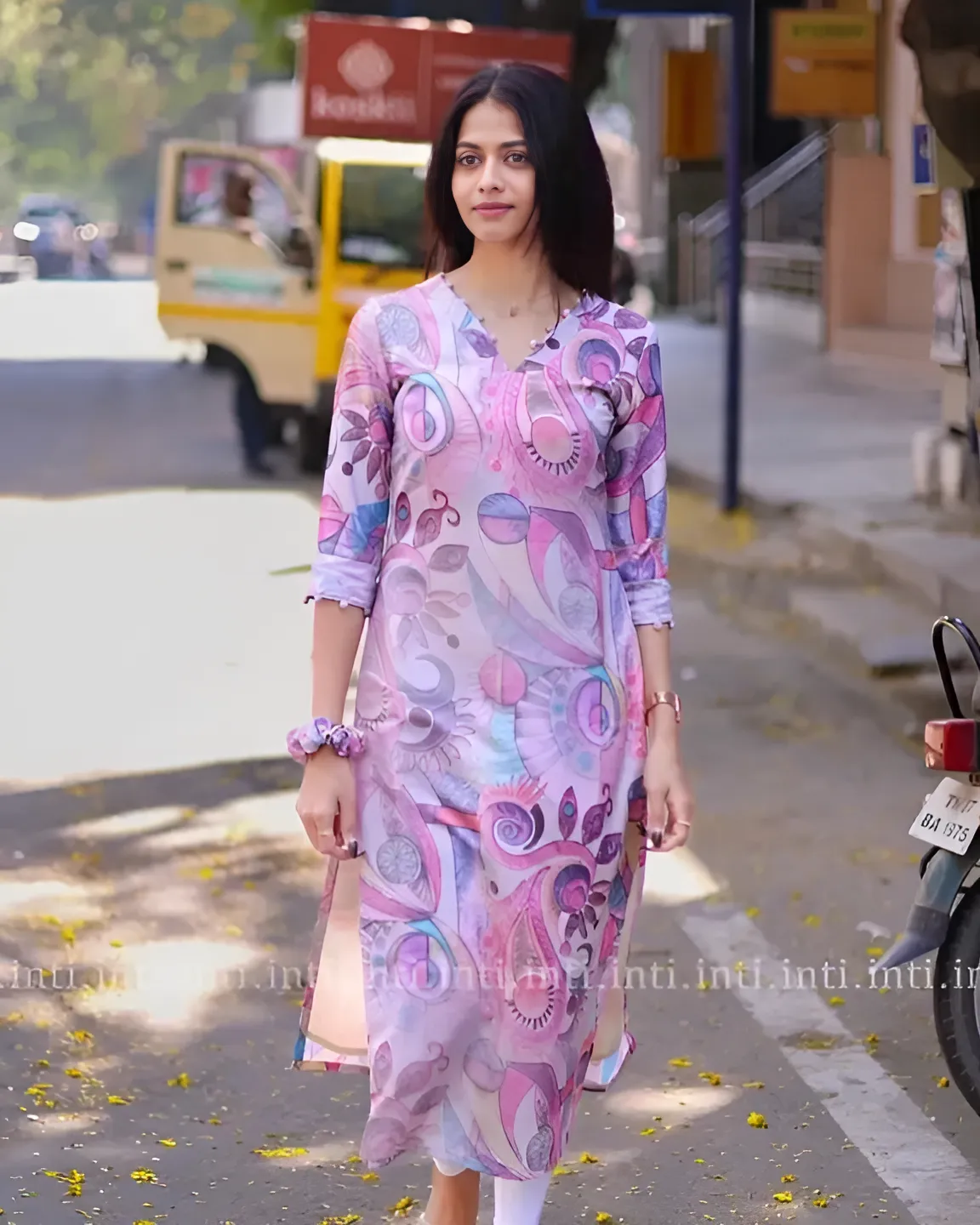 Purple Designer Kurti