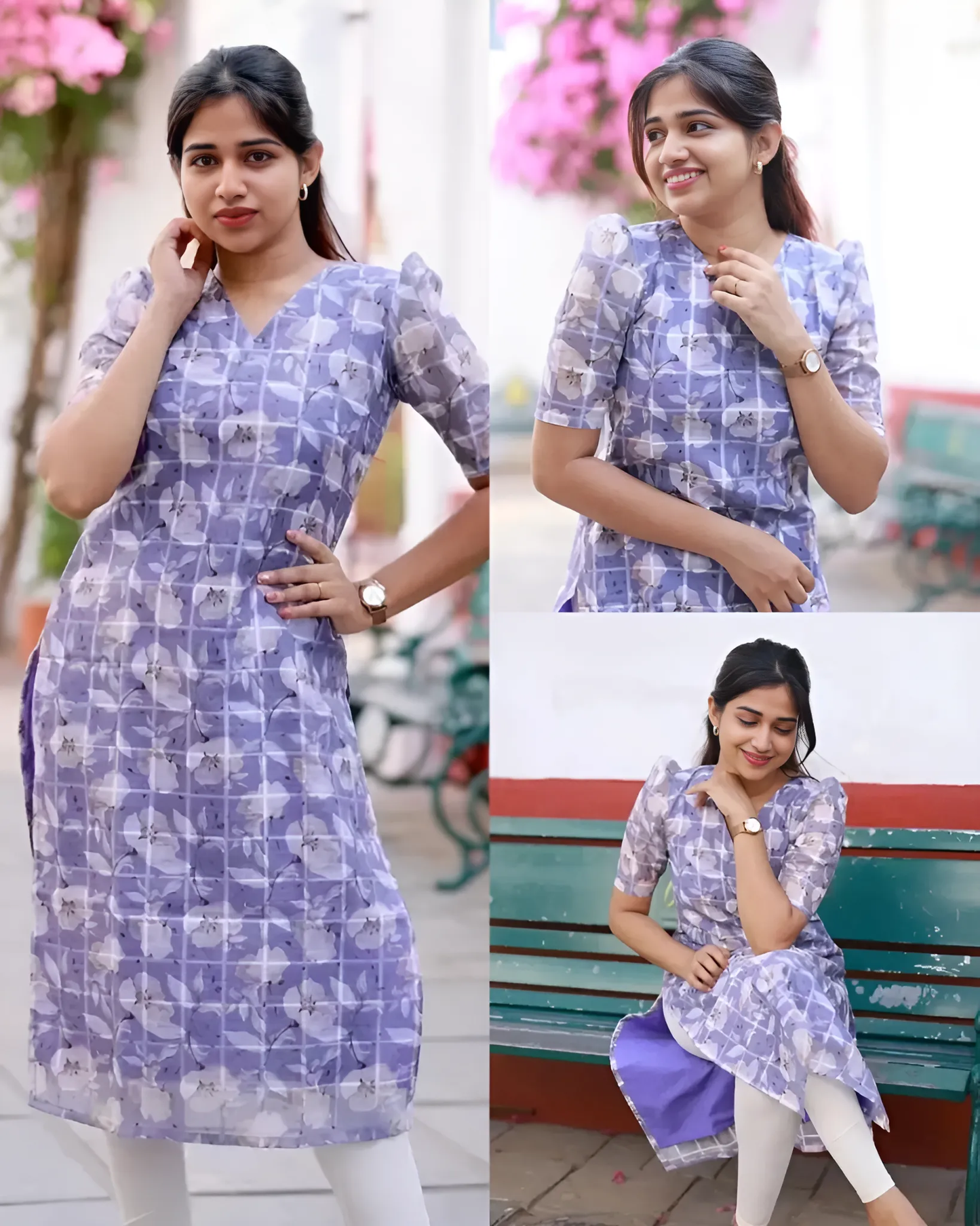 Lavender design kurti