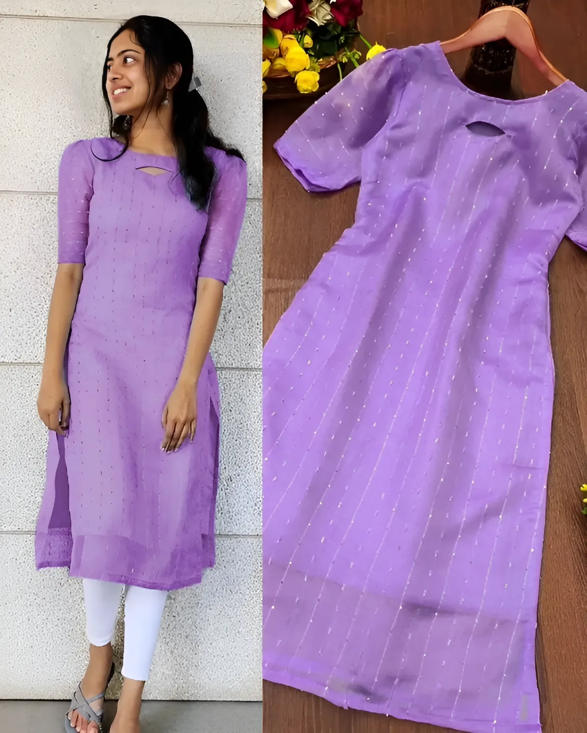 Net Organza Kurtis