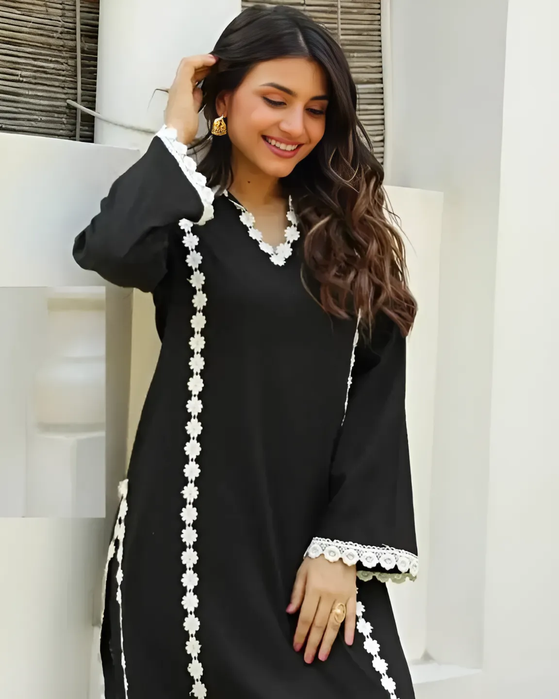 Black Kurta With pant set