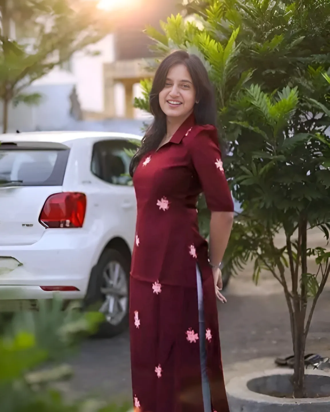 Maroon Kurti