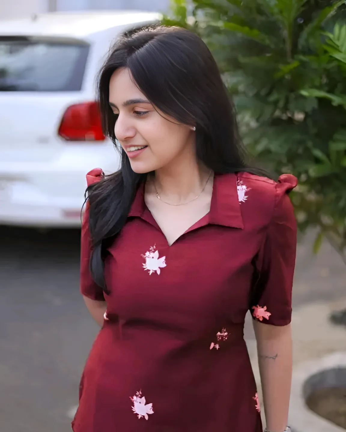 Maroon Kurti