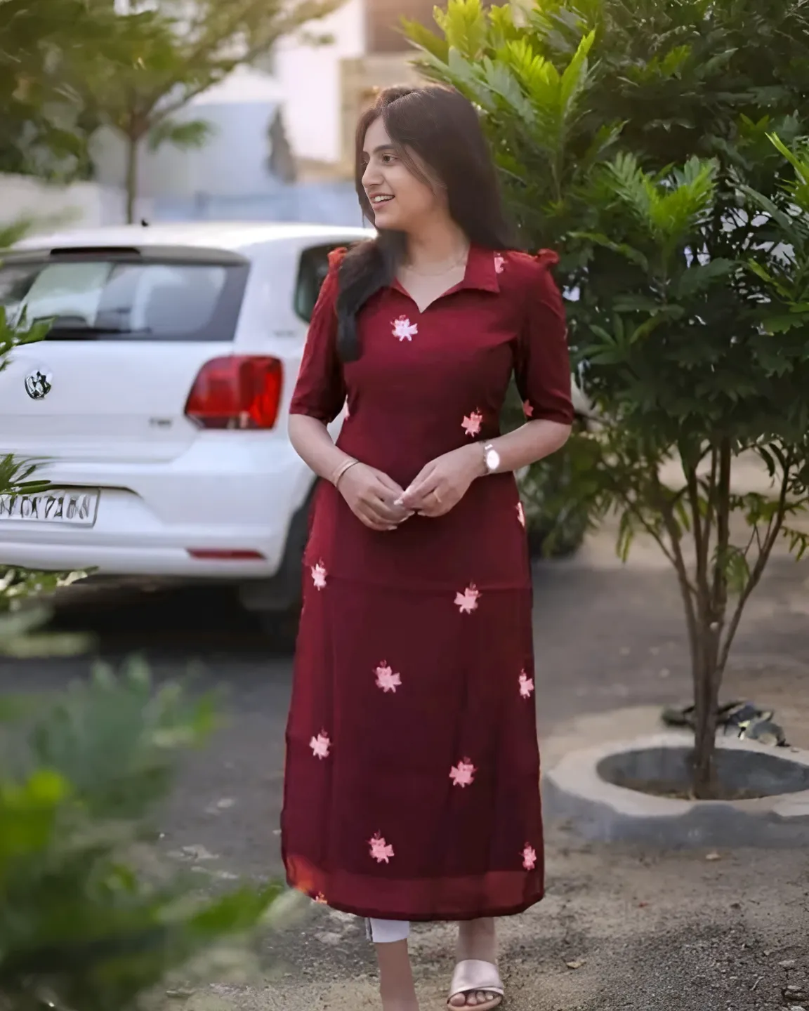 Maroon Kurti