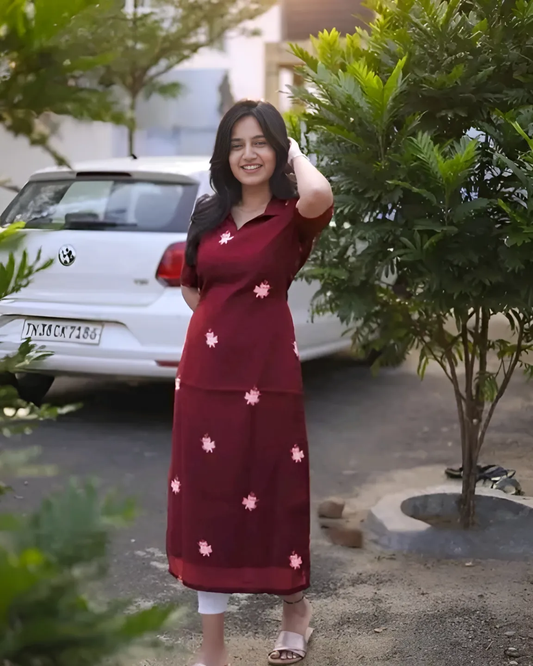 Maroon Kurti