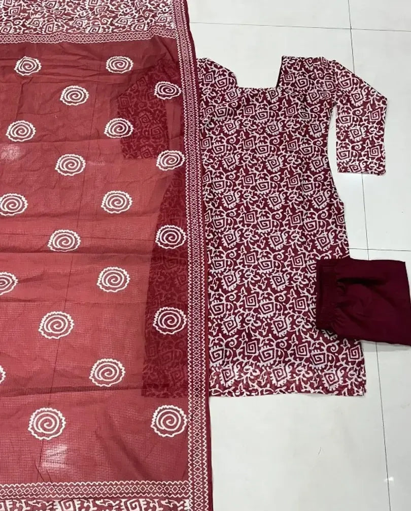 Trending Kurta Set with dupatta & Pant