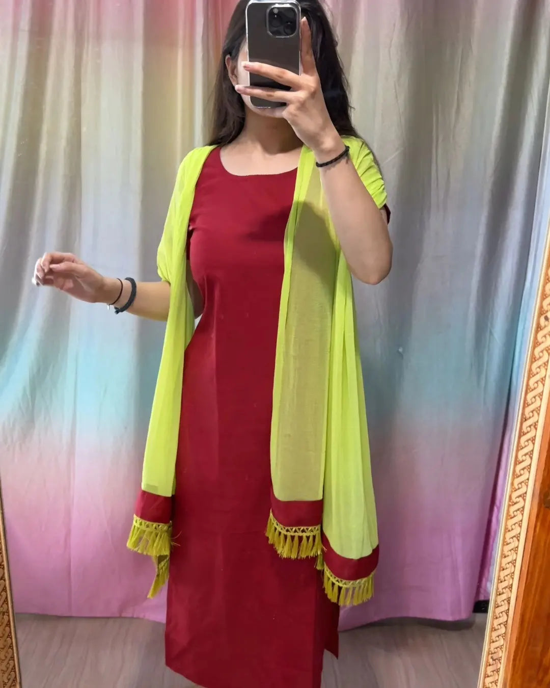 Trisha Inspired Kurti With Duppatta💜