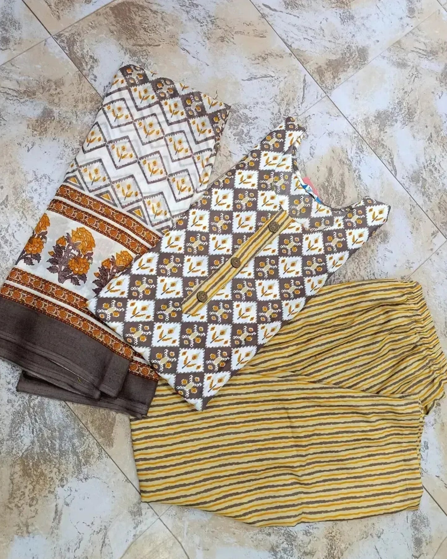 Cotton Kurta Set With Duppatta