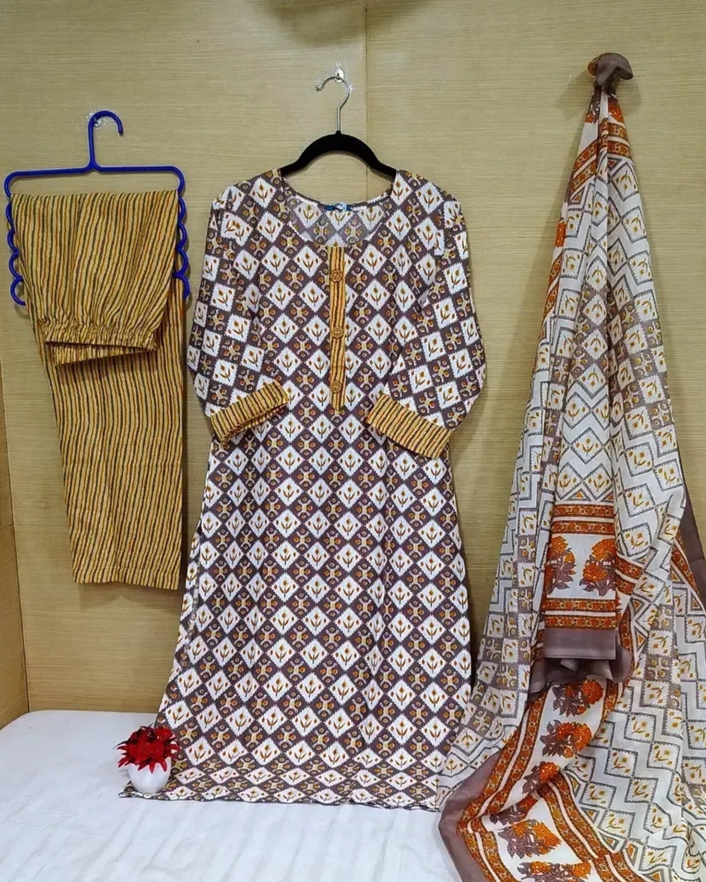 Cotton Kurta Set With Duppatta