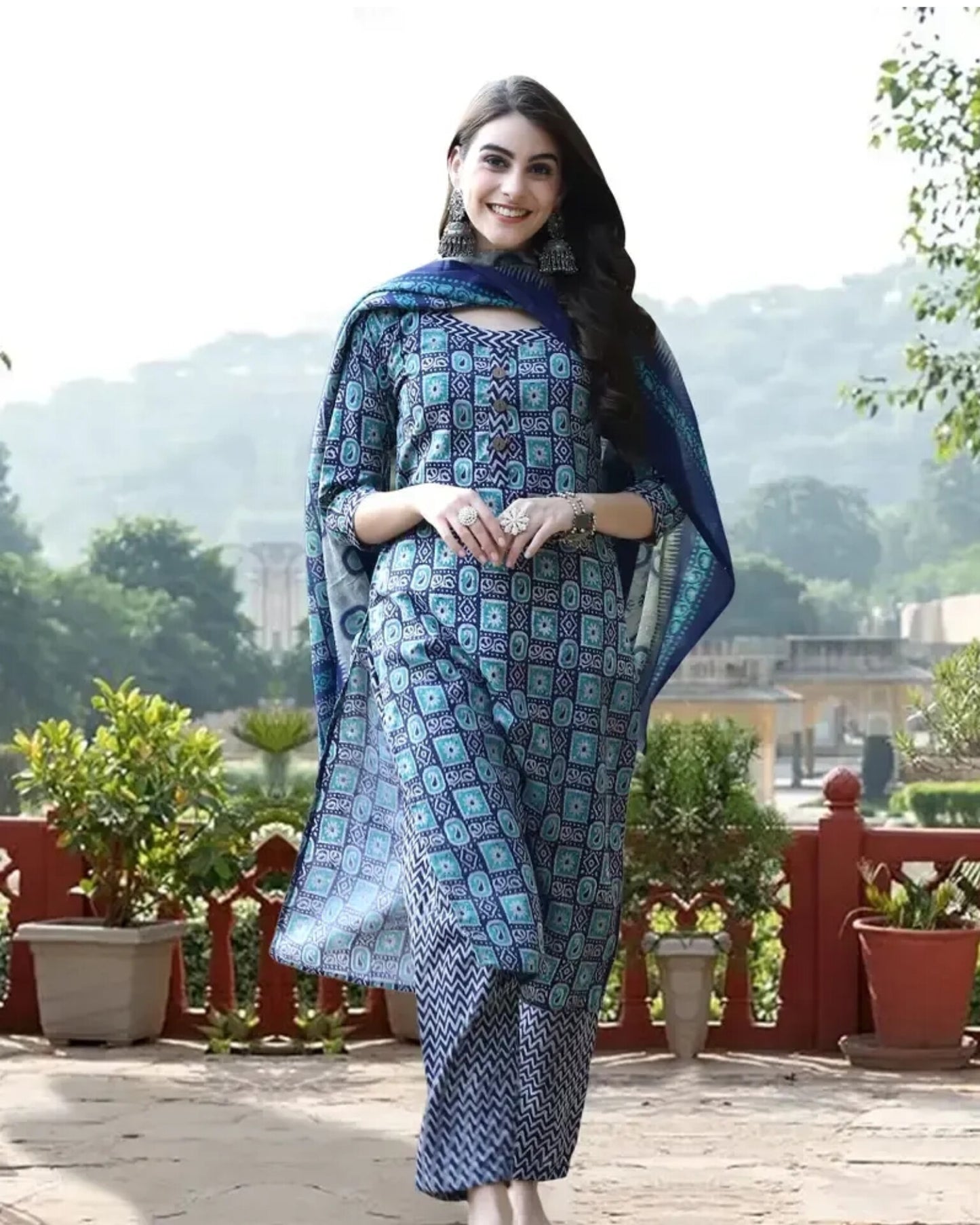 Kurta Set With Duppatta 💙