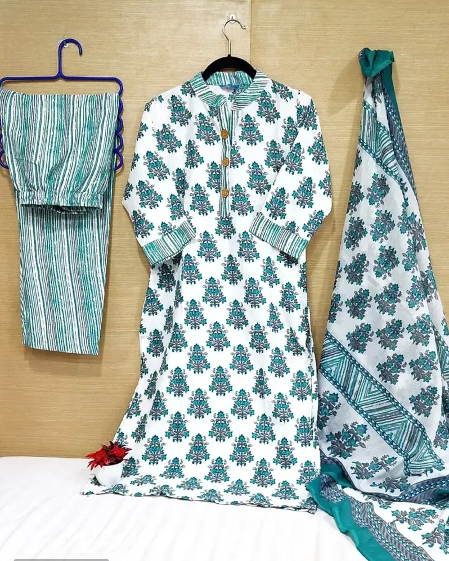 Blue Kurta Set with dupatta