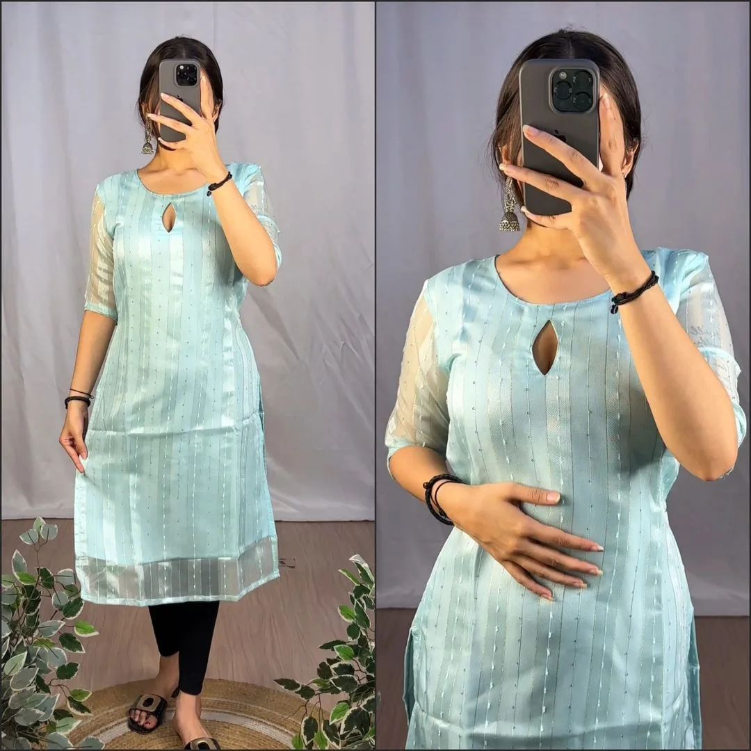 New launch Satin Kurta 💙🖤