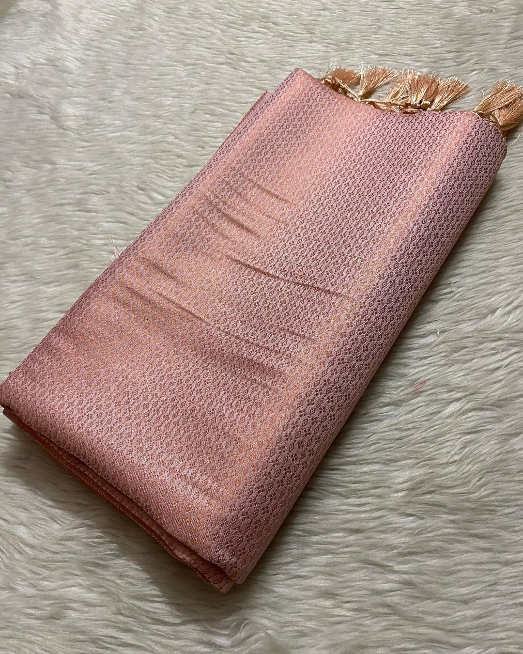 Rosegold Soft Silk Saree💗 (DB-S-006)