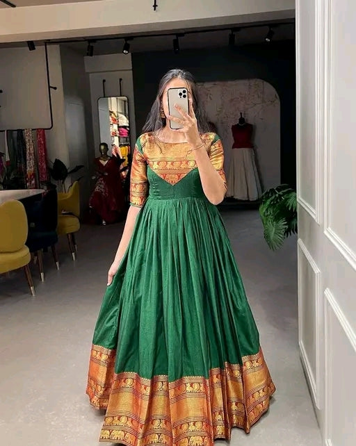 Festive Anarkali Gown 💛