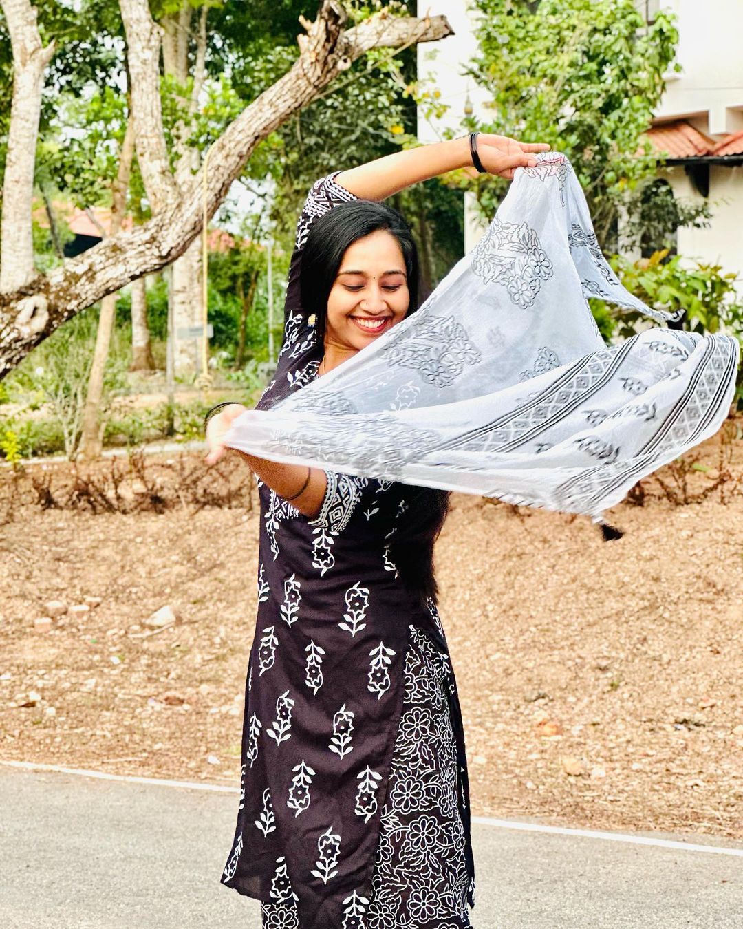 Black Kurta Set With Dupatta🖤