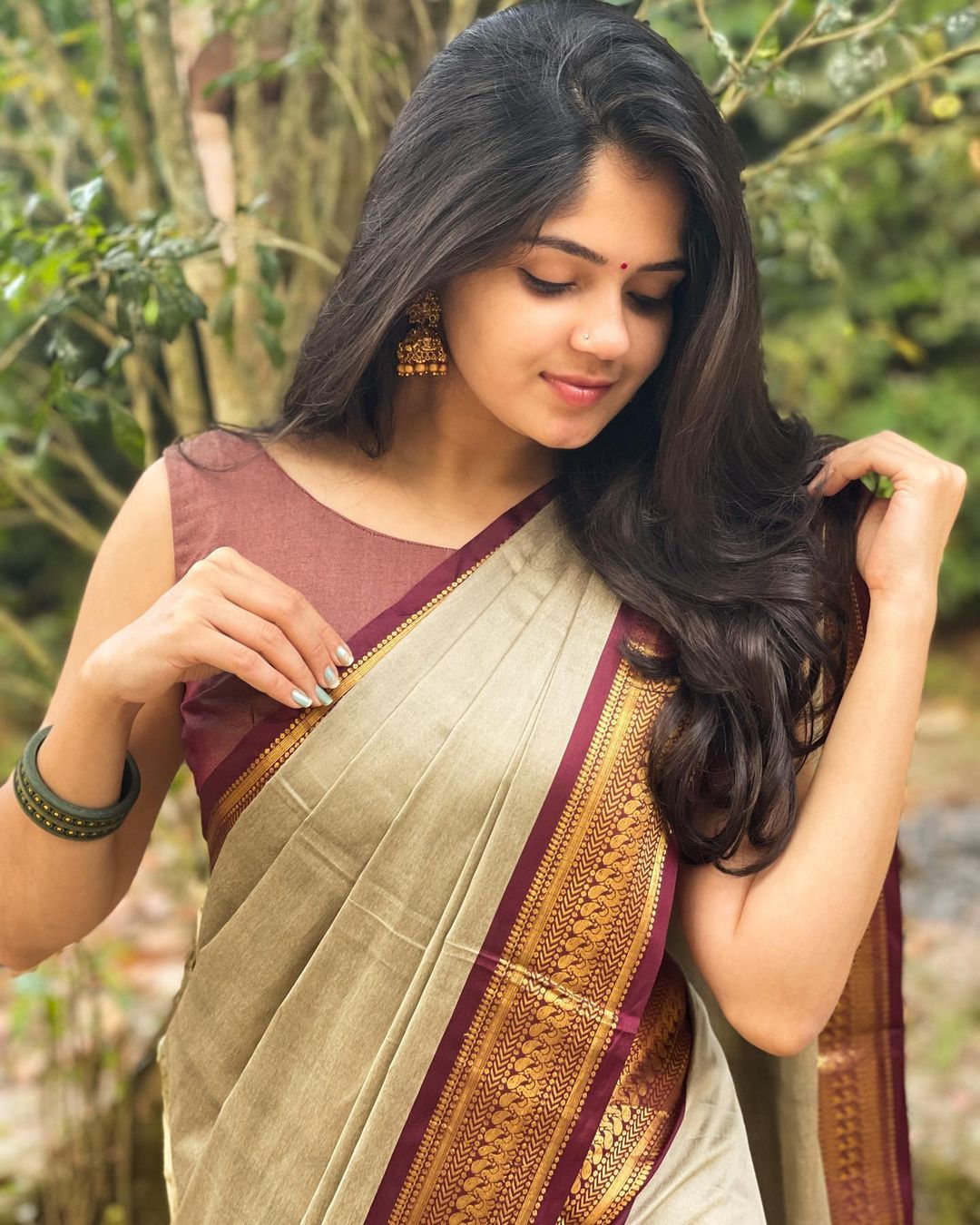 Beige Cotton Silk saree (DB-S-014)