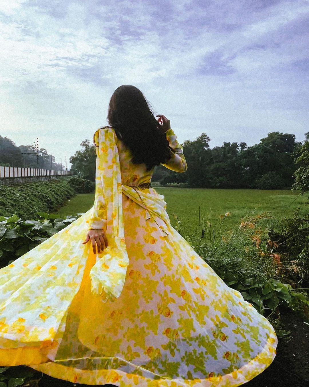 Yellow Gown With Dupatta 💛(DB-GW-004)