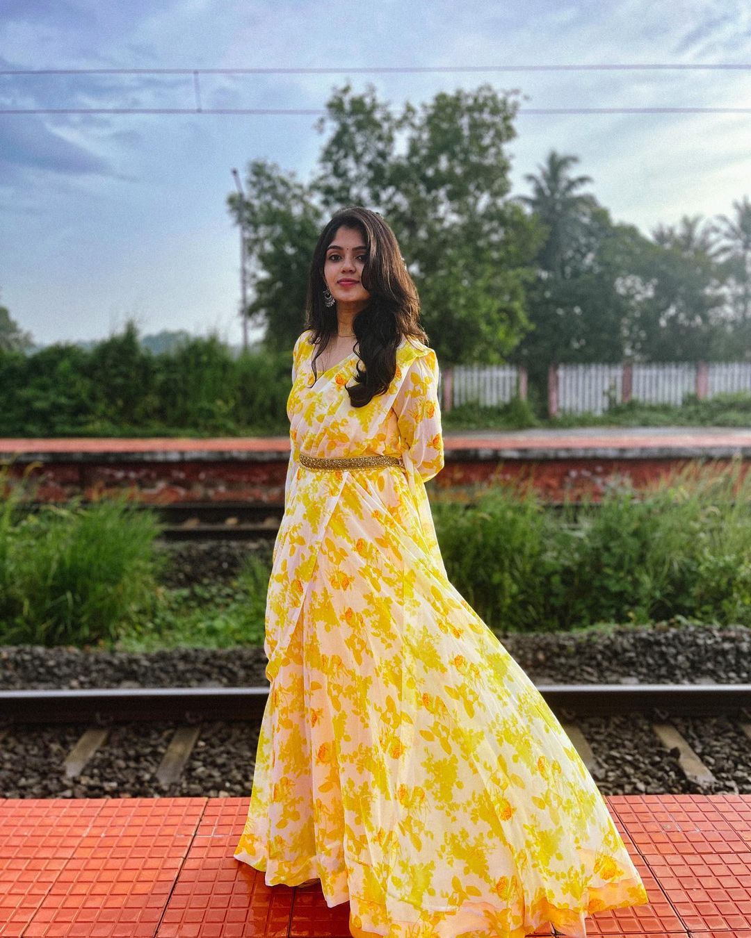 Yellow Gown With Dupatta 💛(DB-GW-004)